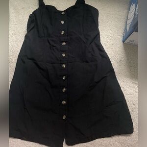 American Eagle Black Button Down Dress